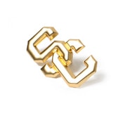 USC Trojans SC Interlock 3D Cast Gold Pin